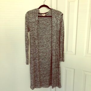 A long sleeved hoodie topper